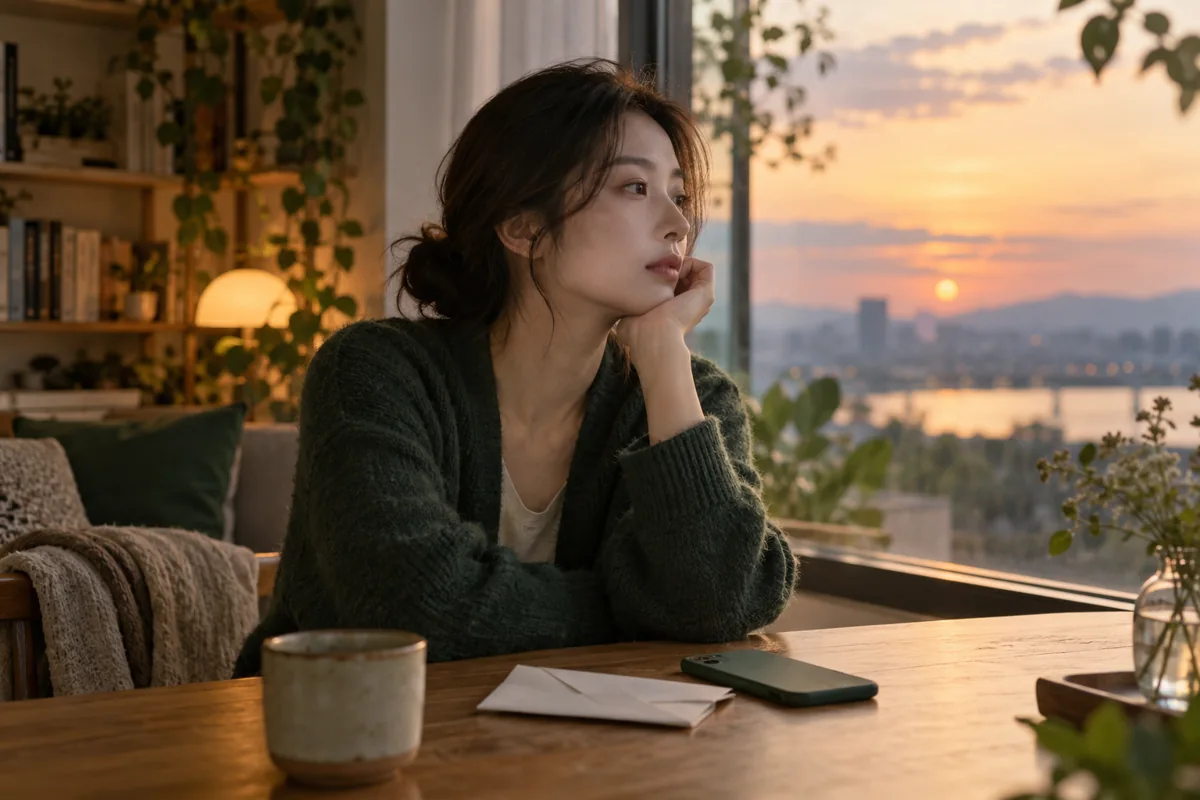AI 生成的文章配图:失恋后,一边想挽回一边想放下:如何理解这种拉扯?
